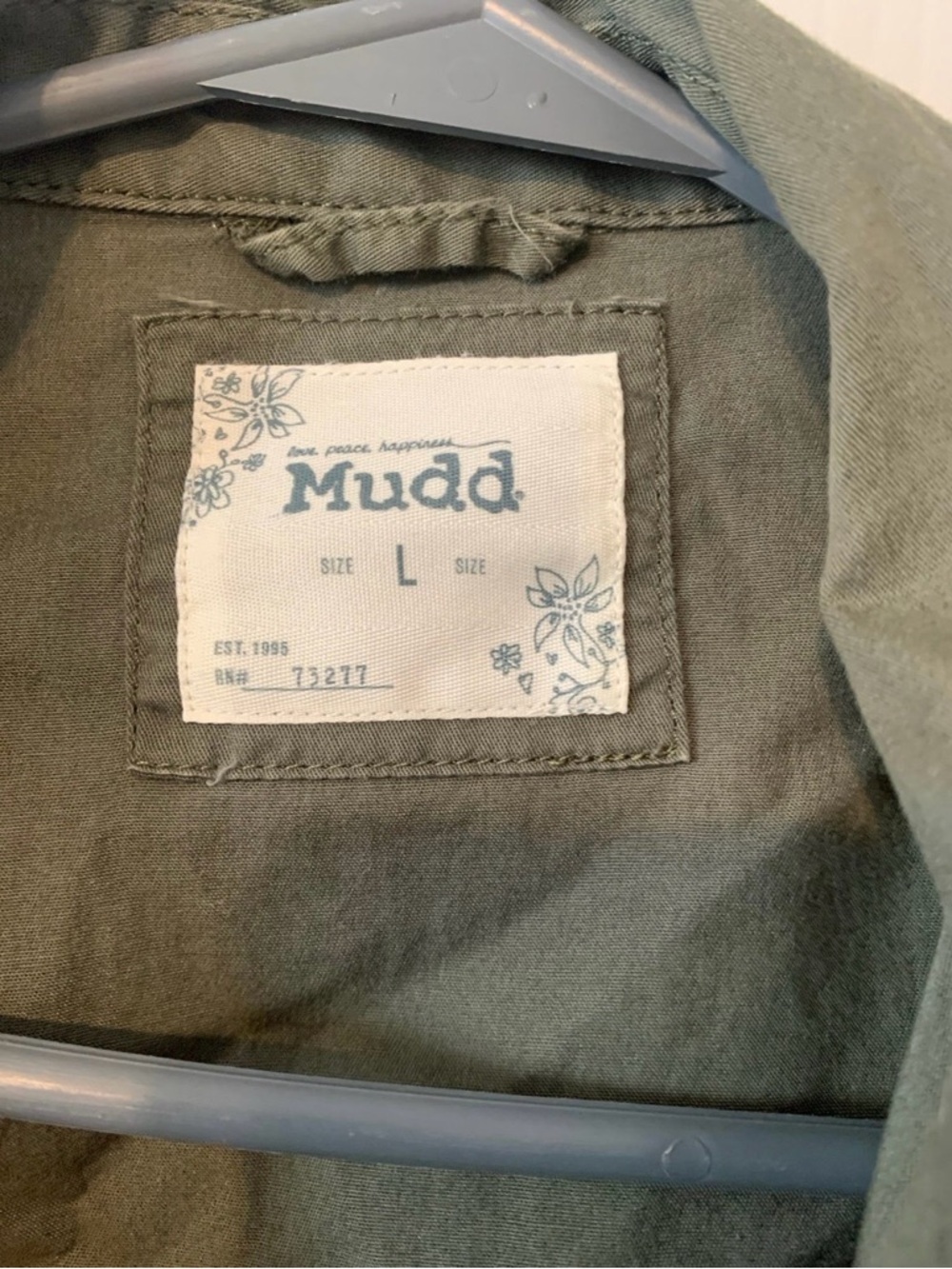 Mudd Olive Green Drawstring Utility Jacket - Picture 5 of 5